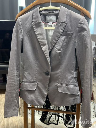 Пиджак hm серый