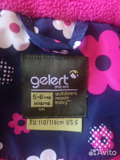 Куртка gelert для девочки 110- 116