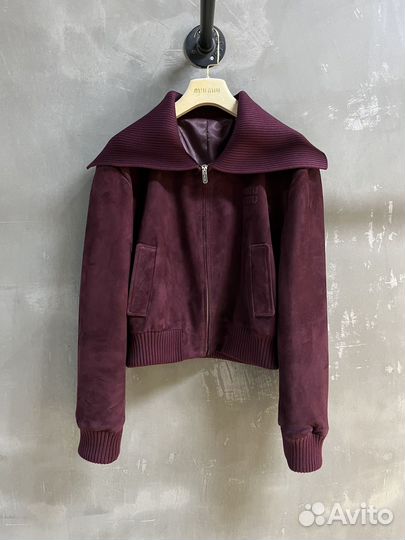 Замшевая куртка MiuMiu