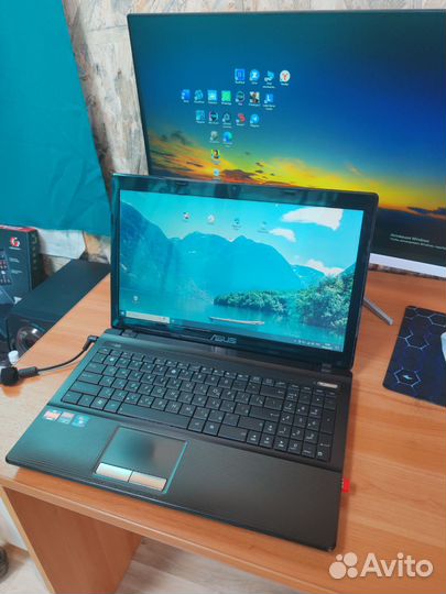 Asus k 53 tk/ A6, 4 ядра/ Win 10 Pro/ Ssd 120 gb