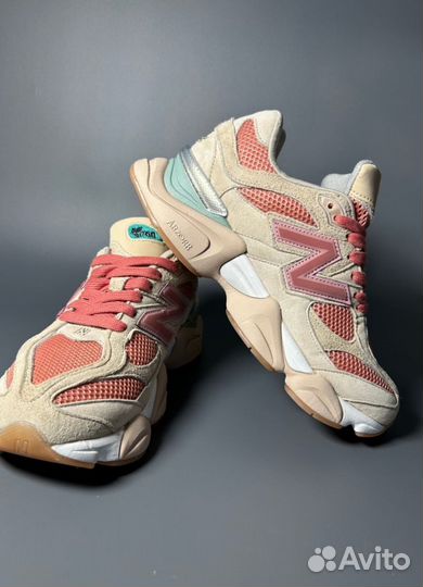 Кроссовки New Balance 9060 Cookie Pink Люкс