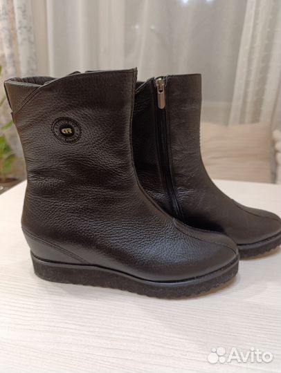Сапоги женские натуральная кожа 39 40