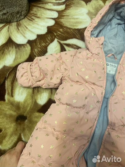 Зимний комбинезон для девочки 68
