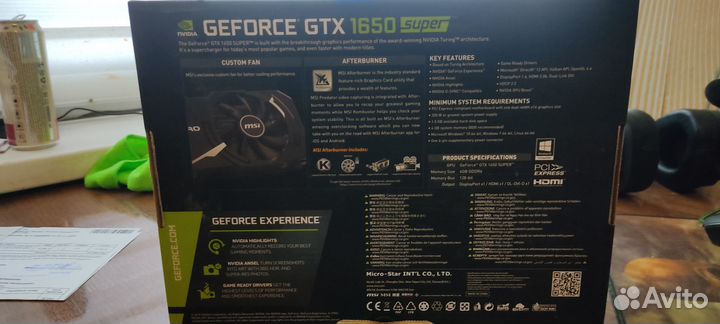 Видеокарта gtx 1650 super