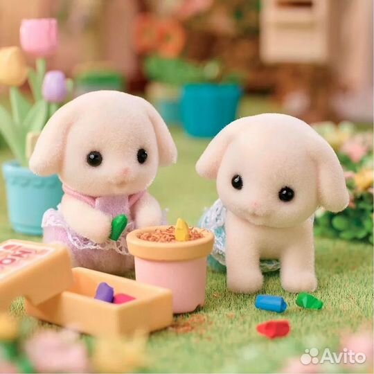 Набор Sylvanian Families Цветочные кролики близнец