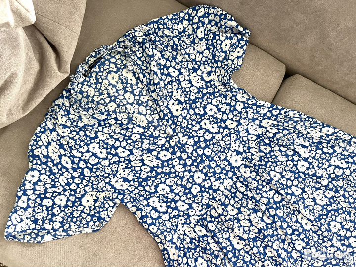 Новое летнее платье Zara S 42 44 макси в пол белое