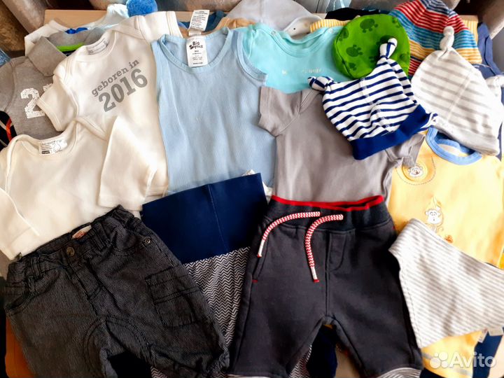 Фирменные вещи пакетом на мальчика 56 62р