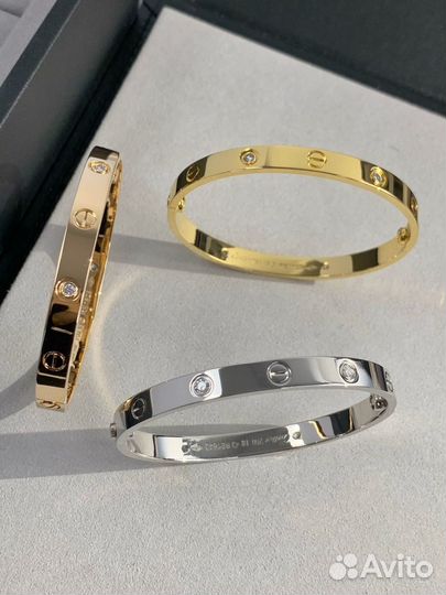 Браслет cartier love сталь