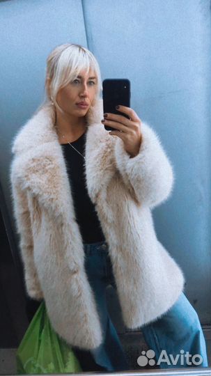 Шуба из эко меха 44-48