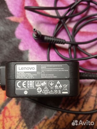 Блок питания для ноутбука lenovo 20v 2.25а