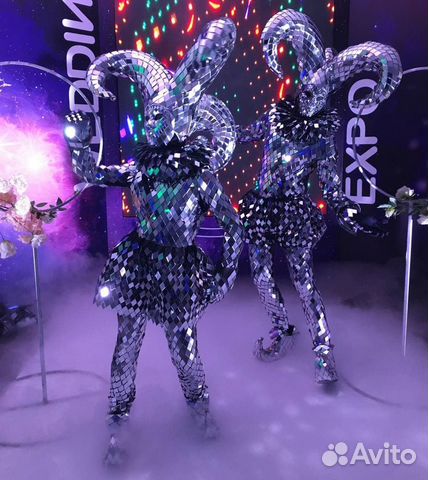 Зеркальные люди, мимы, шоу на праздник, свадьбу