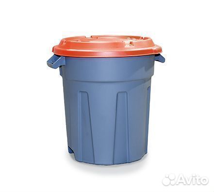 Мусорный контейнер 60 л с крышкой и ручками