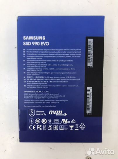 SSD Samsung 990 EVO 1TB. MZ-V9E1T0BW