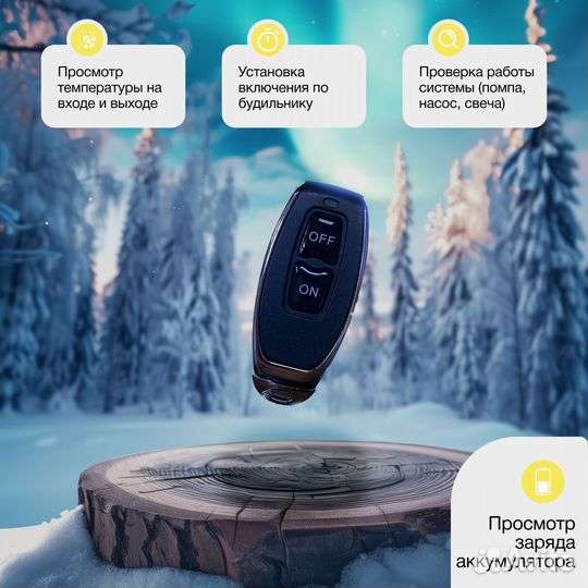 Мокрый фен пжд Автосила D9-SJ 12V 5кВт GSM