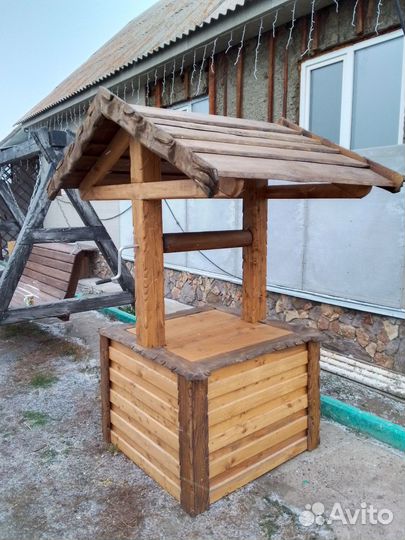 Колодец деревянный