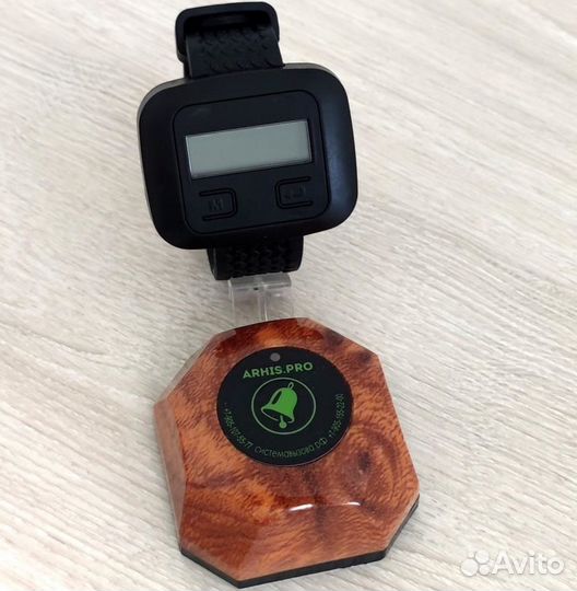 Кнопка вызова официанта и часы пейджер Эконом