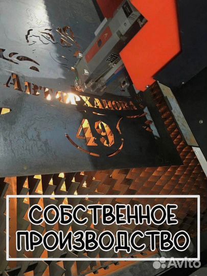 Таблички адресные 1.5мм металлическая до 100см