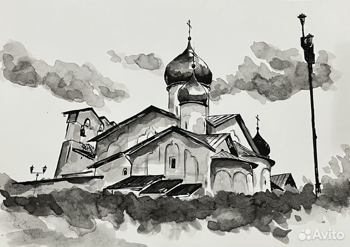 Этюд, пейзаж, картина