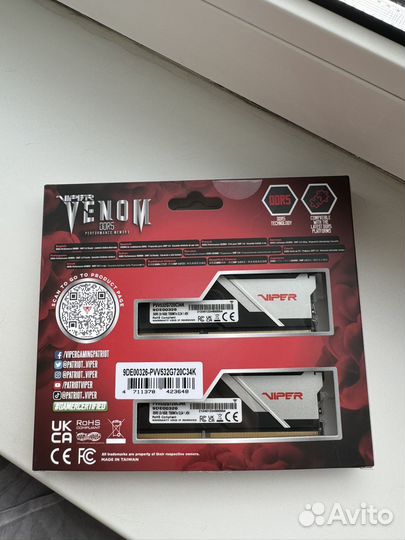 32Gb DDR5 7200MHz Patriot Viper Venom