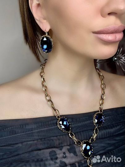 Серьги с кристаллами Swarowski