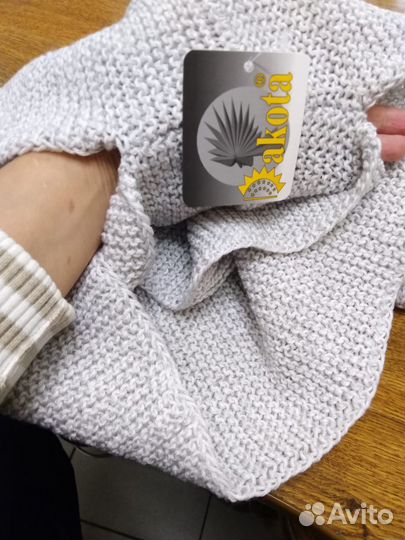Комплект новый шапка и снуд женский