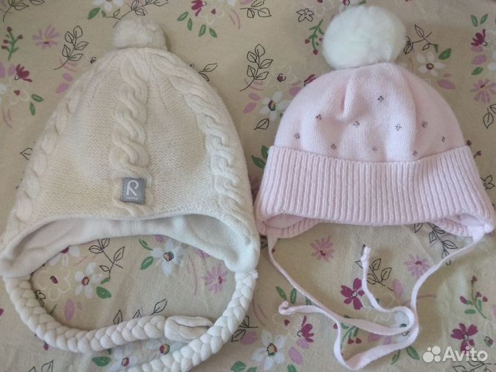 Шапки для девочки 46-48 и 50 размер