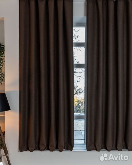 Комплект портьер блэкаут Массимо Цикорий шторы