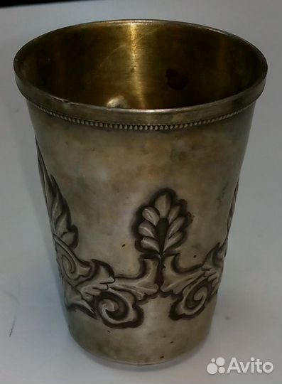 Большая редкая Стопка Серебро 875пр