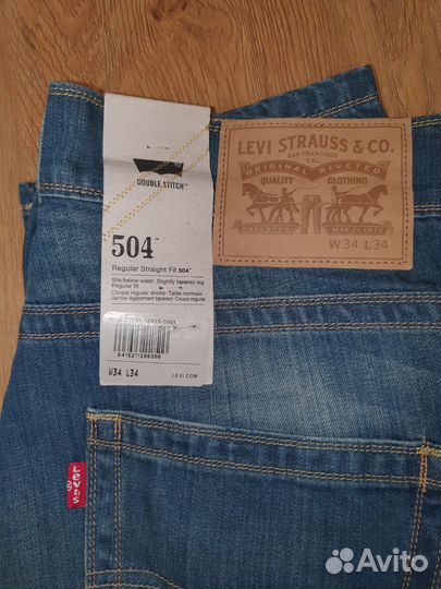 Джинсы levis 504 оригинал новые