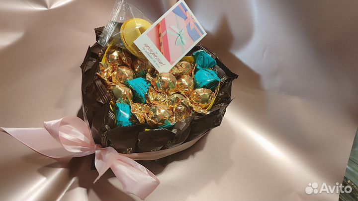 Сладкие букеты из конфет