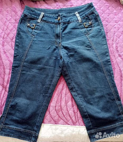 Бриджи джинсовые женские 50-52