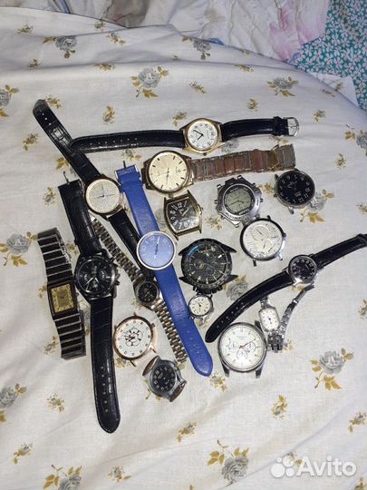 Часы механические и кварцевые на запчасти