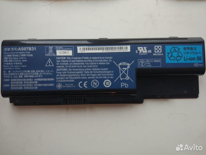 Ноутбук Acer Aspire 7540G на запчасти