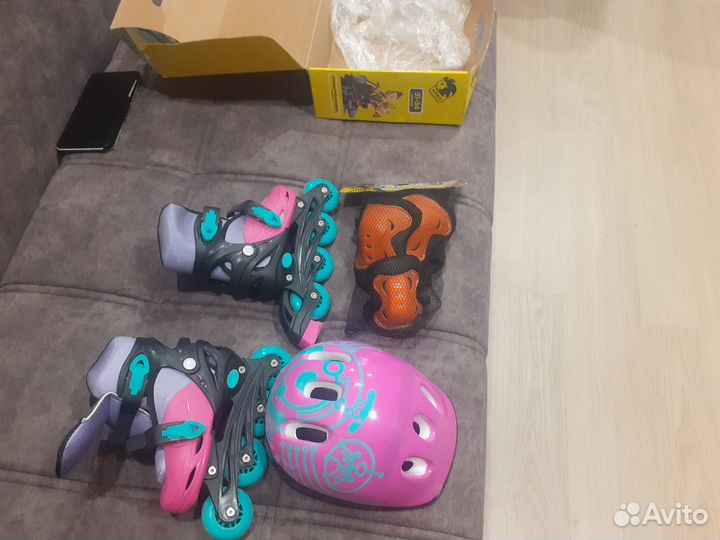 Роликовые коньки детские раздвижные