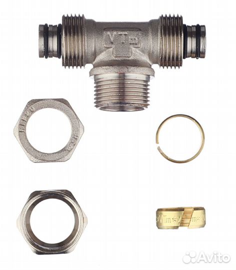 Тройник 20 обж(ц) х 3/4 нр(ш) х 20 обж(ц)
