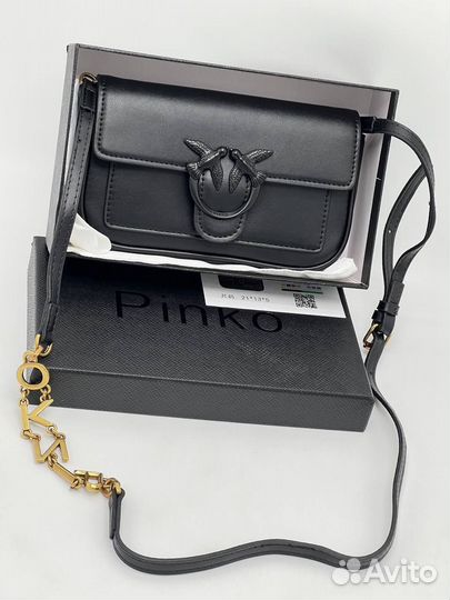 Сумка Pinko classic, натуральная кожа, премиум