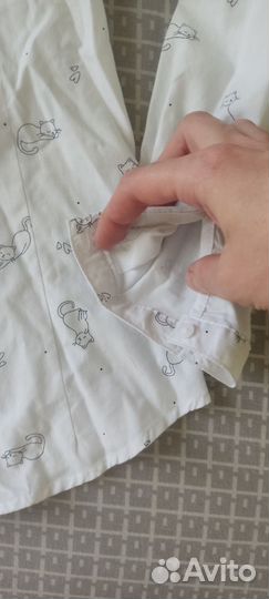 Рубашка для девочки школьная размер 122-128
