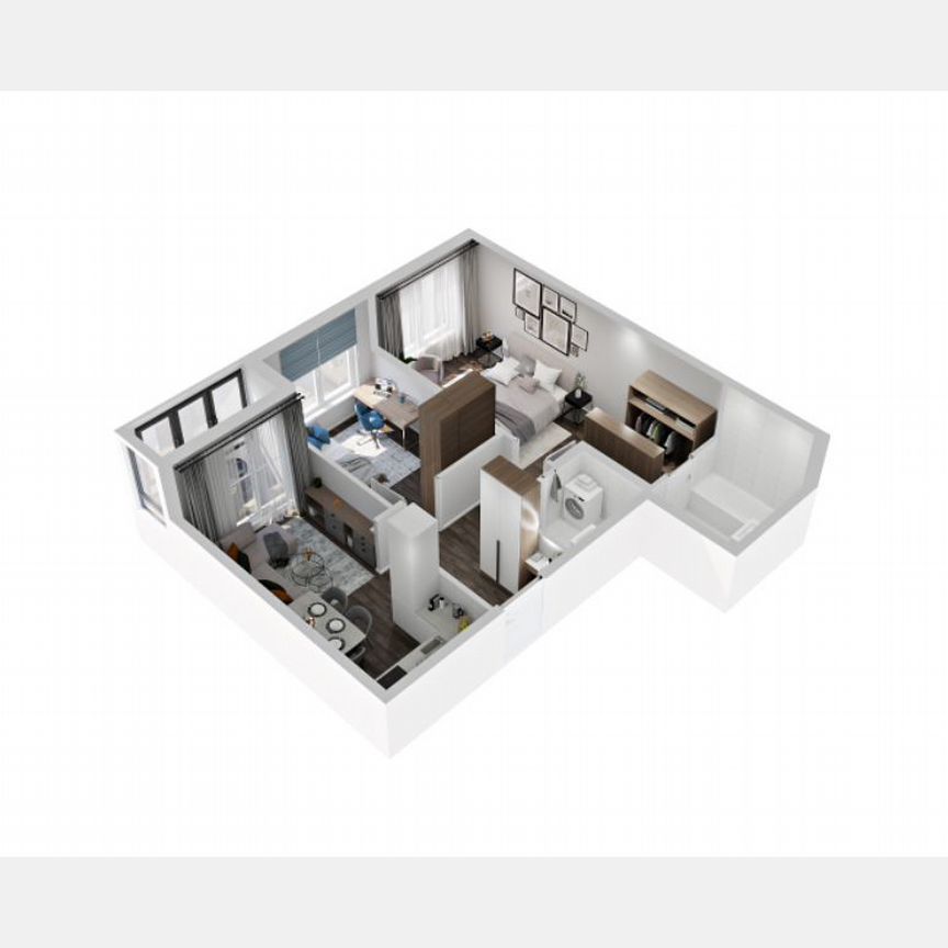 2-к. квартира, 57,6 м², 10/15 эт.
