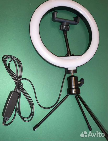 Кольцевая лампа со штативом новая