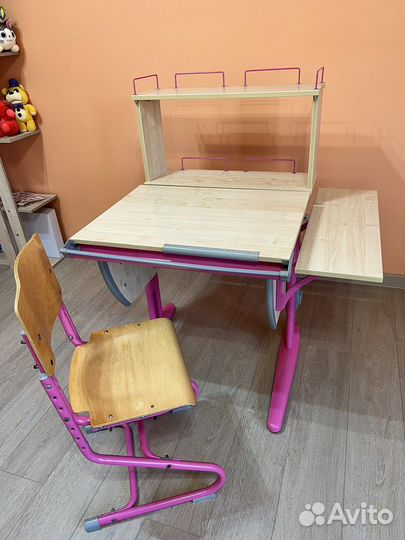 Растущая парта и стул Дэми