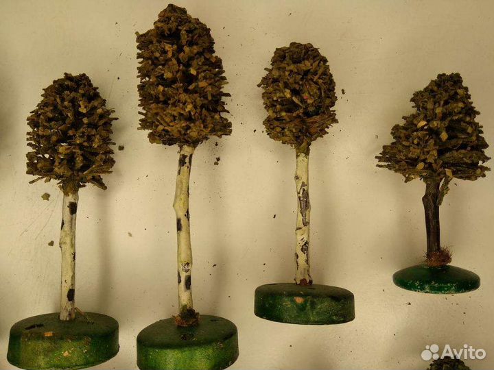 Железная дорога 16мм Лиственные деревья ГДР 26шт