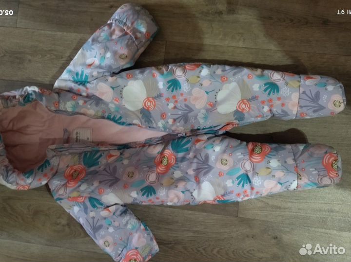 Комбинезон весна-осень для девочек, рост 68 см