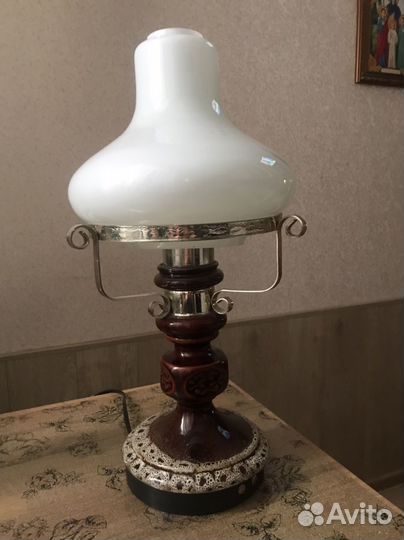 Лампа настольная винтаж СССР