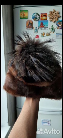 Шапка норковая женская