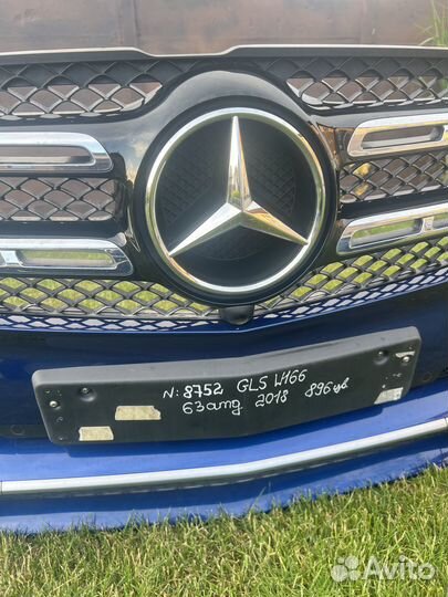 Бампер 63amg 2018 Mercedes GLS W166 цв 896