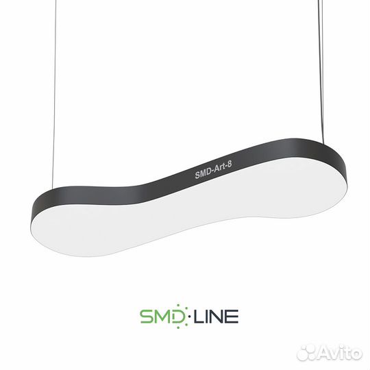 Светодиодная потолочная люстра форма бесконечность