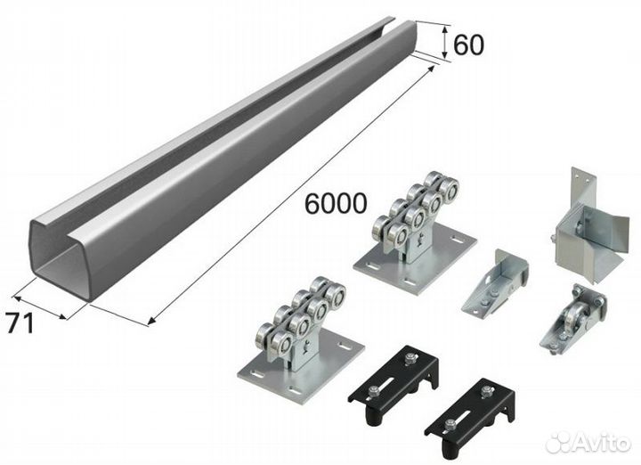 Комплектация для откатных ворот