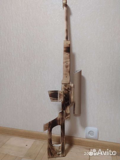 Деревянная винтовка ручная работа