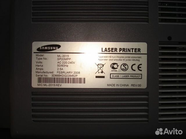 Принтер Samsung ML-2015 объявление продам