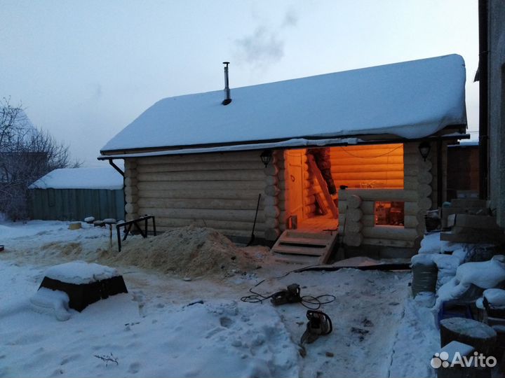 Срубы домов, бань, беседок